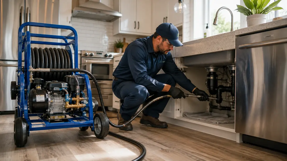 Kitchen Drain Hydro Jetting in Los Altos