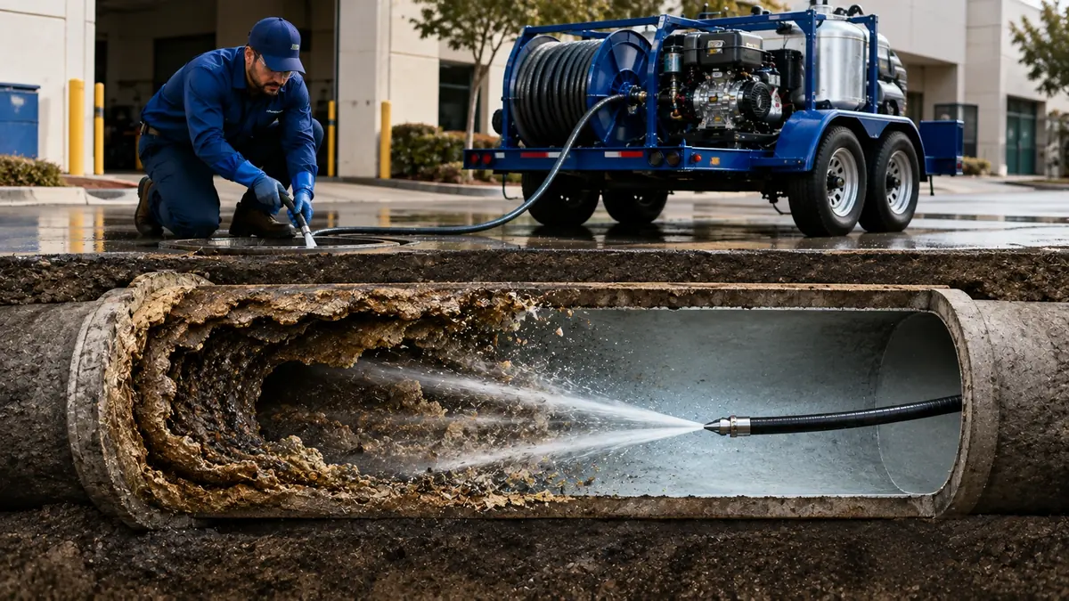 Sewer Pipe Descaling in Los Altos
